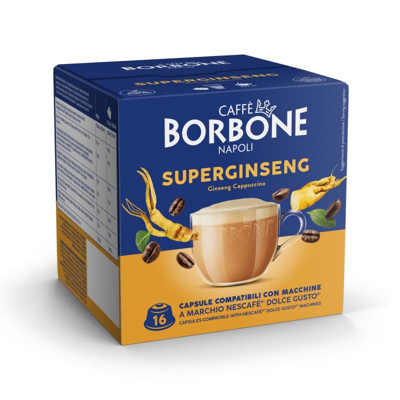 Caffè Borbone Superginseng - 16 Capsule Compatibili Dolce Gusto