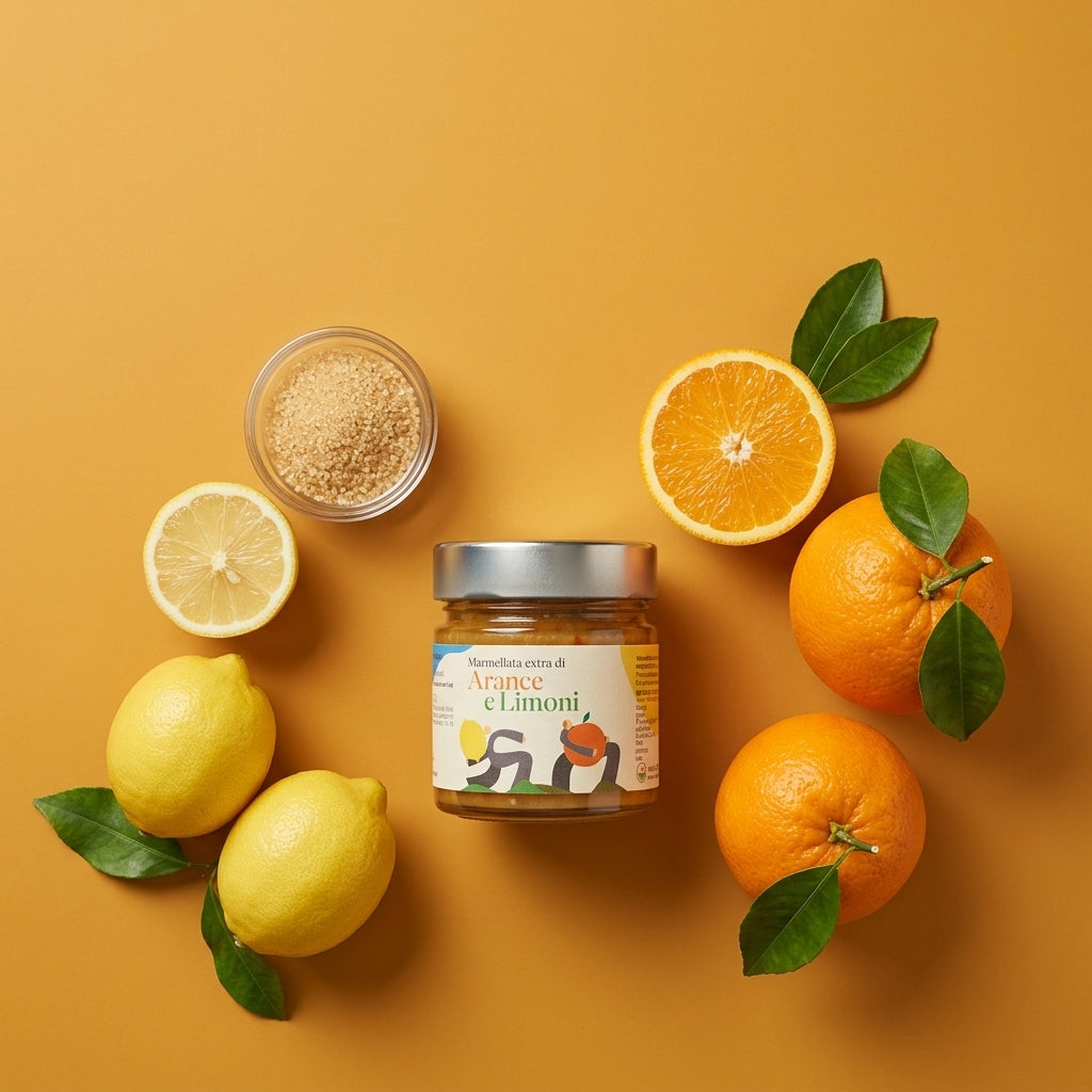 Marmellata Extra di Arance e Limoni Artigianale - Senza Conservanti