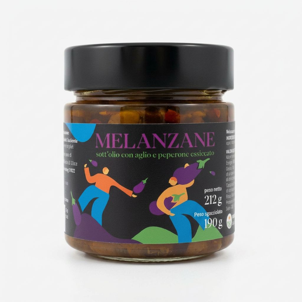 Melanzane Sott'Olio EVO Artigianali - Antipasto Tradizionale