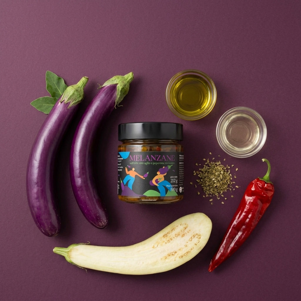 Melanzane Sott'Olio EVO Artigianali - Antipasto Tradizionale