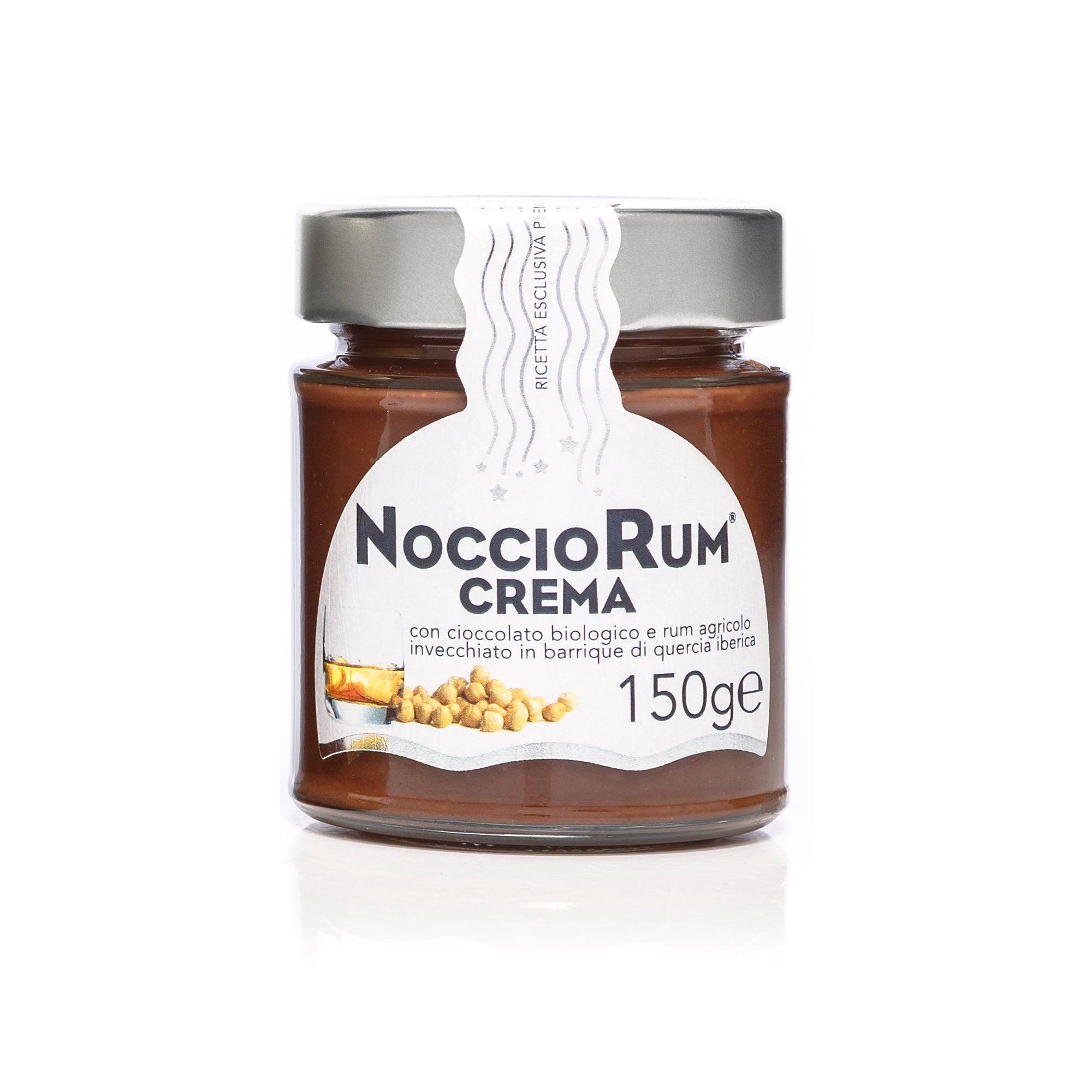 Nocciorum - Crema Spalmabile con rhum e granella di nocciole - 150 gr