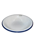 Set 6 piatti pasta bordo blu in porcellana